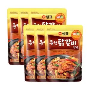 샘표 춘천 닭갈비 양념 180g 6개