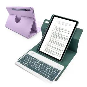 갤럭시탭 S10 라이트 Lite 10.9 호환 콤비 회전 블루투스 키보드 S펜수납 북커버 케이스 S10FE S9FE S9 공용