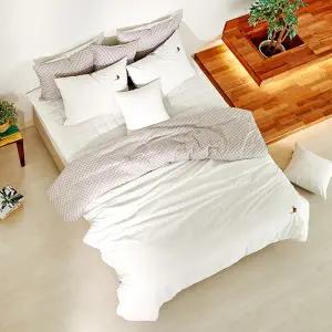 [롯데백화점]닥스 고밀도 바버 화이트[9] 퀼트이불 싱글