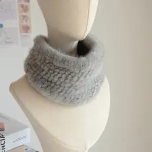 털 밍크 직수입 머플러 심플 헤어밴드 넥워머 겨울 목도리 신축성