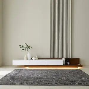 나무뜰 알베르토 LED 익스텐션 확장형 거실장 NEF013C (착불)