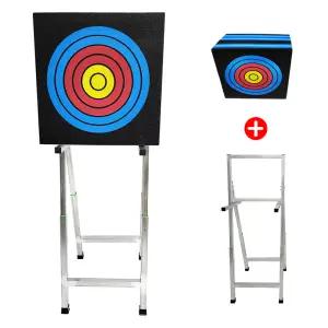 50X50X10T/15T 양궁 XPE 폼 타겟+철제 지지대 세트 타겟판 표적판 과녁판 국궁 양궁판 다이 받침대