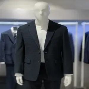 [트루젠] 트루젠 투톤네이비 잔체크 울스판 콤비 캐주얼 남자 자켓 TW8812003014