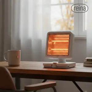 사무용 2단 발터치 석영관 전기히터 난로 RH-1301 / 풋터치 히터