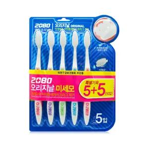 애경산업 2080 오리지널 미세모 칫솔 5개입 2개