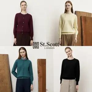 [St.Scott] 세인트 25FW 버튼업 치즈 니트 풀오버 4종(여)