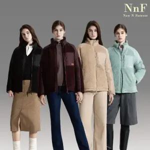(25FW 신상) NNF 여성 우븐패치 플리스 패딩(1종)