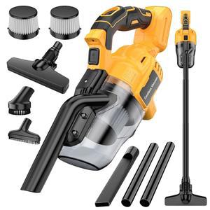 디월트 20V 배터리용 랩핀톰 무선 진공청소기, 강력한 흡입력을 갖춘 휴대용 전기 바닥, 카펫, 자동차용 HEPA 필터 2개 포함 5인치 1핸드 진공청소기(배터리 미포함)