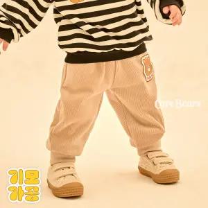 골지벨로아융기모배기핏팬츠