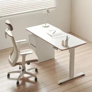 아씨방가구 컴포트 전동 높이조절 책상+서랍장 100cm