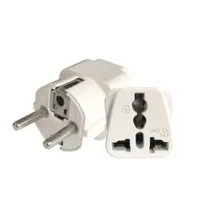 해외 돼지코 멀티플러그 프랑스 독일 이집트 화이트 여행용멀티탭 여행용어댑터 어답터