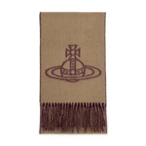 [비비안웨스트우드] 여성 ORB 로고 카멜 머플러 81030006 W00ZH C406