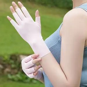 핑거오픈 쿨링 아웃도어 반장갑 자외선차단 여름장갑