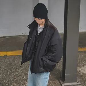 UNISEX 패디드 볼륨 블루종 봄버 점퍼 [2COL] / SBE3U07006-WOMAN
