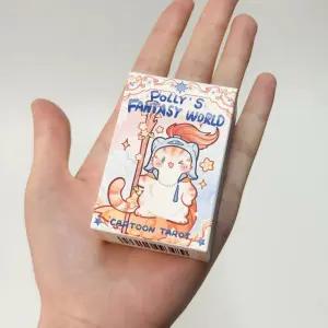 타로카드 폴리의 판타지 월드 카드보드 솔리테어 타로 휴대용 미니에디션