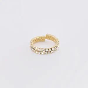 레이어드 여성 반지 데일리 여자 반지 가드링 골드 두줄