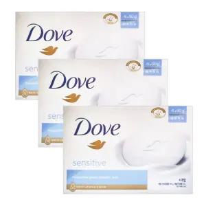 도브 센스티브 뷰티 바 90g 4입 X3개