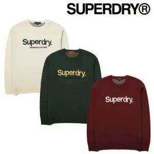 SUPERDRY 코어 로고 라운드 니트 SDUSWDO04 381671