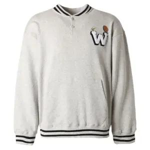 [롯데백화점]클라이드앤 남성 2color 캐릭터 반오픈 맨투맨 티셔츠 FNDTS473M