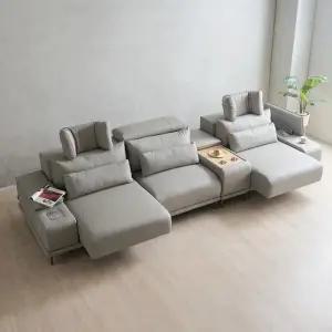 알토 모션소파 리클라이너 4인용 소파전체 천연면피소가죽 고급형 (콘솔박스 일반형 포함)