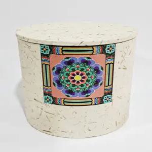 한지유골함 원방함(단청) 수목장 평장 자연장