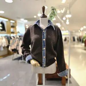 [대구백화점] [멜로디가든]데님배색 니트가디건(M25WBC115)