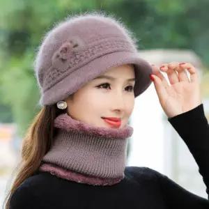 여성 중년 엄마 고급 겨울 할머니 벙거지모자 버킷햇 여성 엄마모자