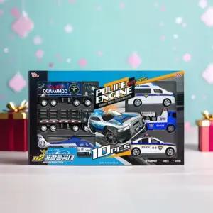 씽크 112경찰특공대 10종세트 경찰놀이 폴리스카 미니카 풀백 자동차 헬리콥터 헬기 모형