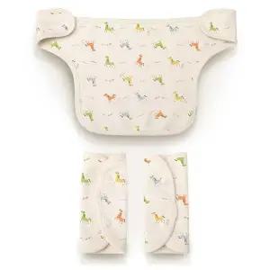 오가닉 신생아 아기띠턱받이 침받이세트 크레용말