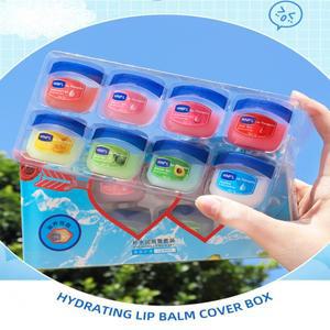 WNPL 4/6/8개입 보습 천연 립 마스크 립밤 건조한 입술 치유 영양 공급 케어 키트