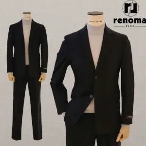 FW 이태리 Tollegno 울스판 레귤러핏 원턱바지 무광 블랙 셋업 수트 ROCMSET32AJD