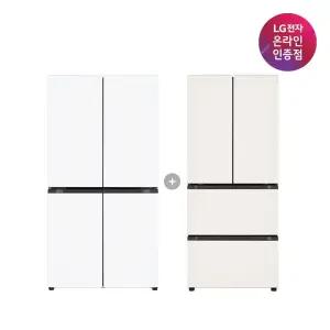 LG 디오스 오브제컬렉션 매직스페이스 냉장고 + LG 디오스 김치톡톡 (T875MHH111 + Z408MEEF23)