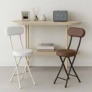 아트박스/가구느낌 봄 접이식 의자 쿠션 간이 등받이