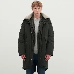 [롯데백화점]웰메이드 겨울 더레이블 후드 양털카라 구스다운 야상패딩 MUOKA4W9501