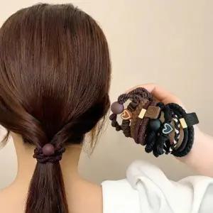 케이존 하트스마일 머리끈 20개입 보관파우치포함