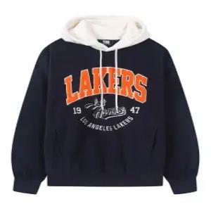 NBA  SPTH LAL 플리스 배색 후드 티셔츠N254Z7041P 네이비