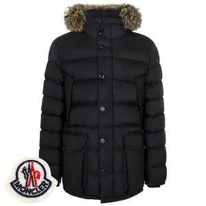 몽클레어 25FW 블랙 클루니 퍼 구스 다운 자켓 CLUNYE 1A00124 596K7 999