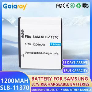 삼성 호환 디지맥스 I7 SLB1137C 디지털 카메라 배터리 팩용 3.7V 1200mAh 충전식 리튬 이온