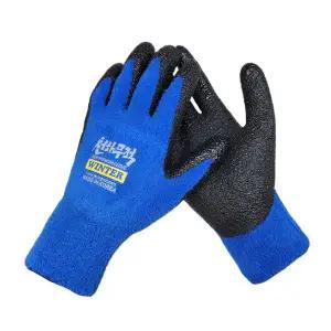 천하무적 윈터 겨울장갑 기모장갑 작업용 물류-파랑 S M L 1개