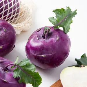 [더조은푸드] 제주 아삭달콤 햇 콜라비 3kg (4-6입)