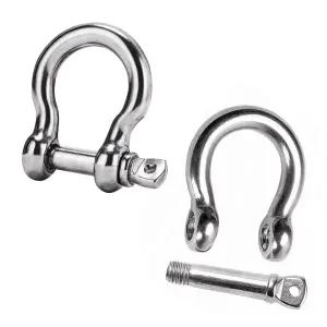 스텐 샤클 잠금형 연결고리 버클 스텐 304 체인 와이어로프 클립 안전고리