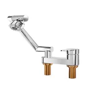 2홀 세면대 수전 이중구멍 수도꼭지 샤워겸용 투홀 합금