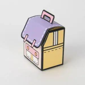 [하프클럽/]종이상자 구디백 포장지 퍼플 5P 구디백포장 구디백