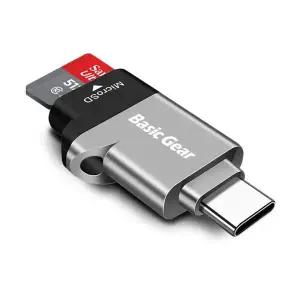 [베이직기어] C타입 USB 3.2 OTG 마이크로 SD카드리더기
