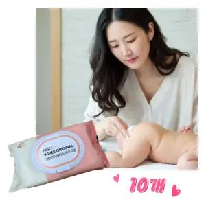 코멧 오리지널 아기물티슈,100매,10개