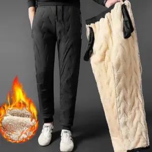 방한 방풍 기모바지 한파 팬츠 패딩 캠핑 등산 남자 융 경량 작업복 겨울 낚시 작업복 [PW25]
