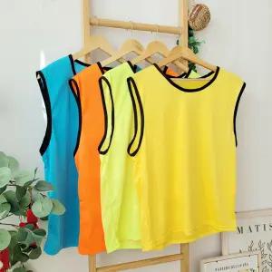 옐로우 스포츠 팀 구별 조끼 체육 단체 유니폼 대회 축구 농구 풋살용