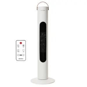 대우 터치식 리모컨 PTC 히터 스탠드 전기 온풍기 저소음