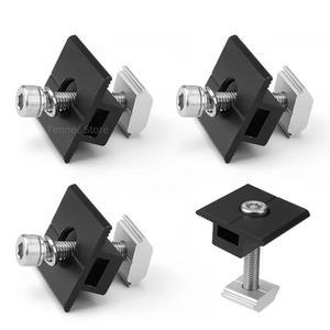 태양광 패널 액세서리 시스템용 엔드 클립 미드 클램프 브래킷 조정 가능한 설치 고정 PV 장착