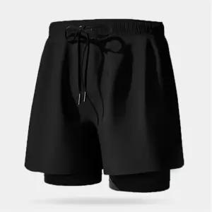 남성용 헬스 레깅스 반바지 블랙 밴드형